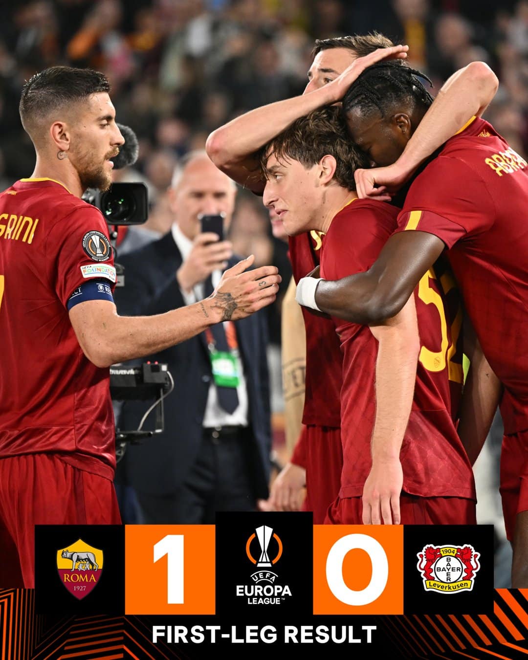 ผลบอลเมื่อคืนนี้ ยูโรป้าลีก โรม่า เลเวอร์คูเซ่น