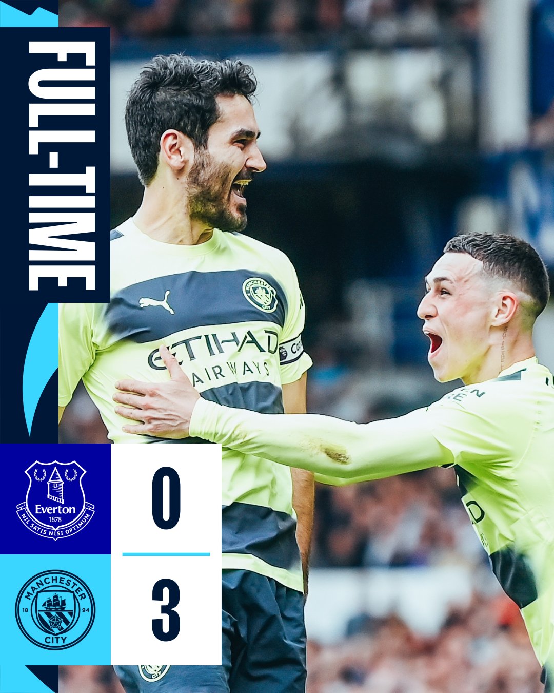 ผลบอลเมื่อคืนนี้ พรีเมียร์ลีก เอฟเวอร์ตัน แมนซิตี้