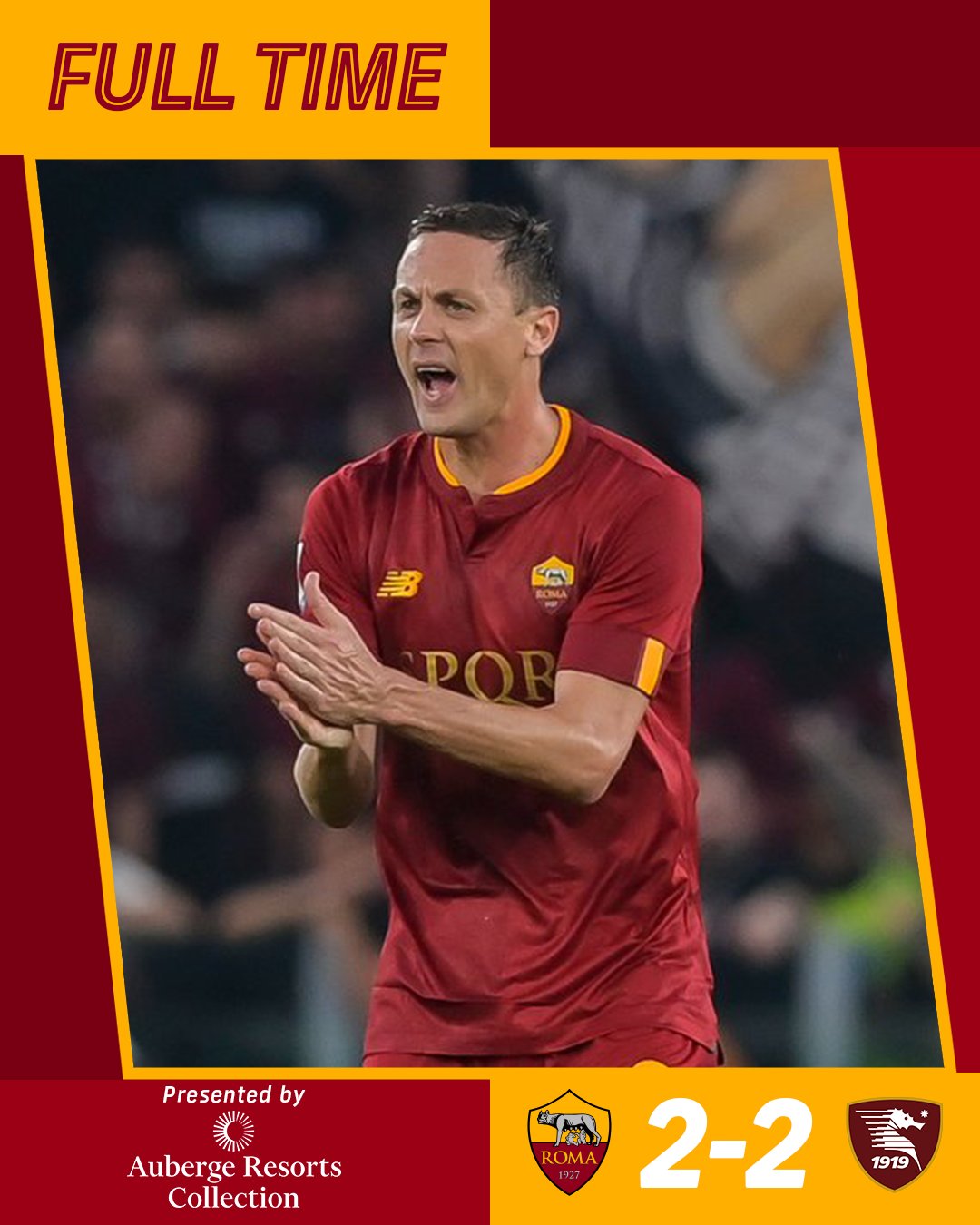 ผลบอลเมื่อคืนนี้ โรม่า ซาแลร์นิตาน่า