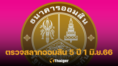ตรวจหวยออมสิน 5 ปี 1 6 66