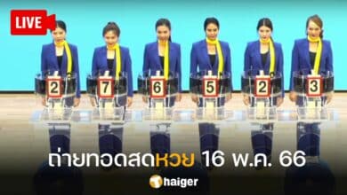 ถ่ายทอดสดหวย 16 พ.ค. 66