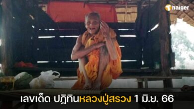 ลขเด็ด ปฏิทินหลวงปู่สรวง 1 มิ.ย. 66