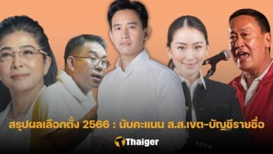 สรุปผลนับคะแนนเลือกตั้ง 2566