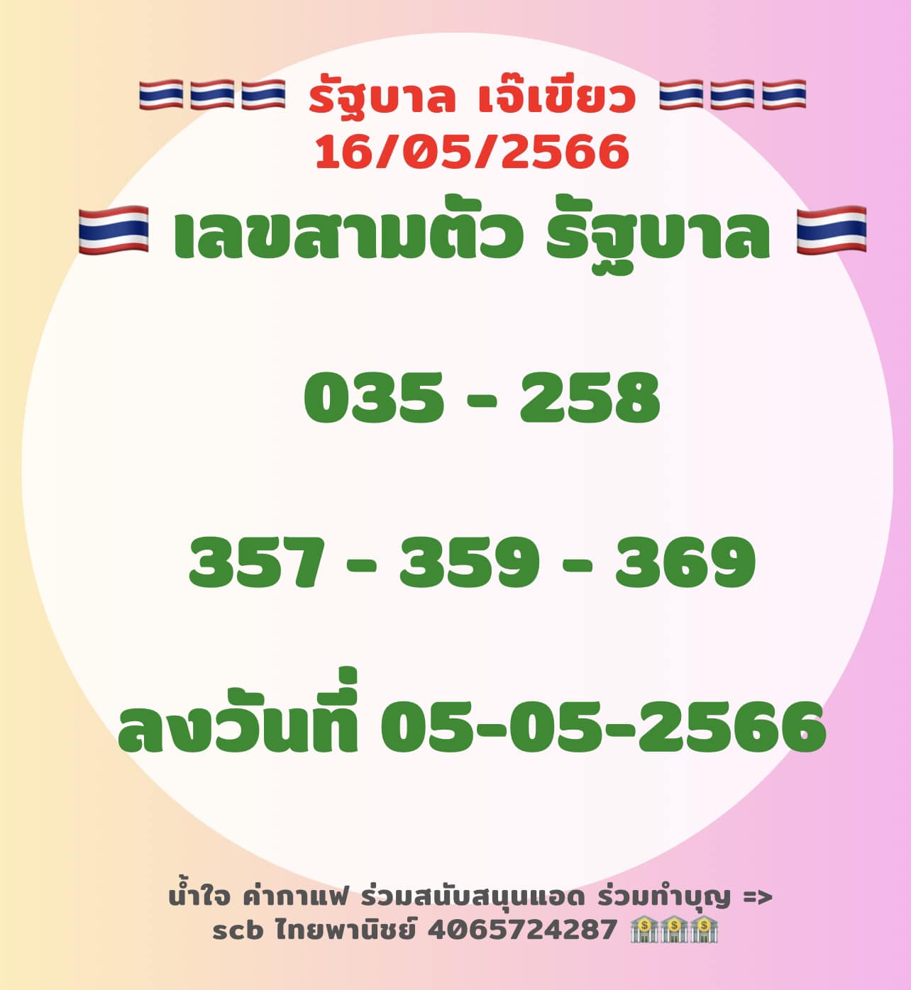 หวย เลยเด็ด 16 พ.ค. 66