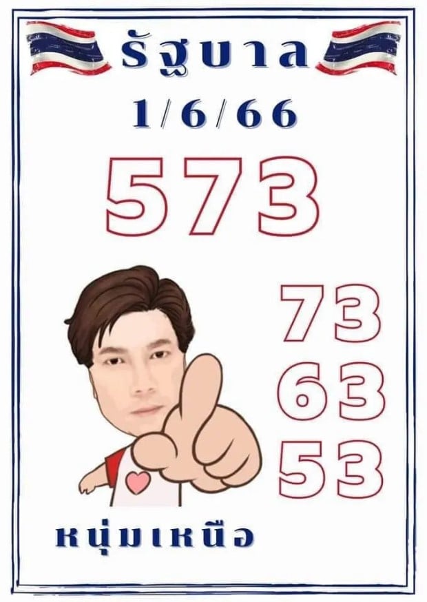 หวยหนุ่มเหนือ 1 6 66