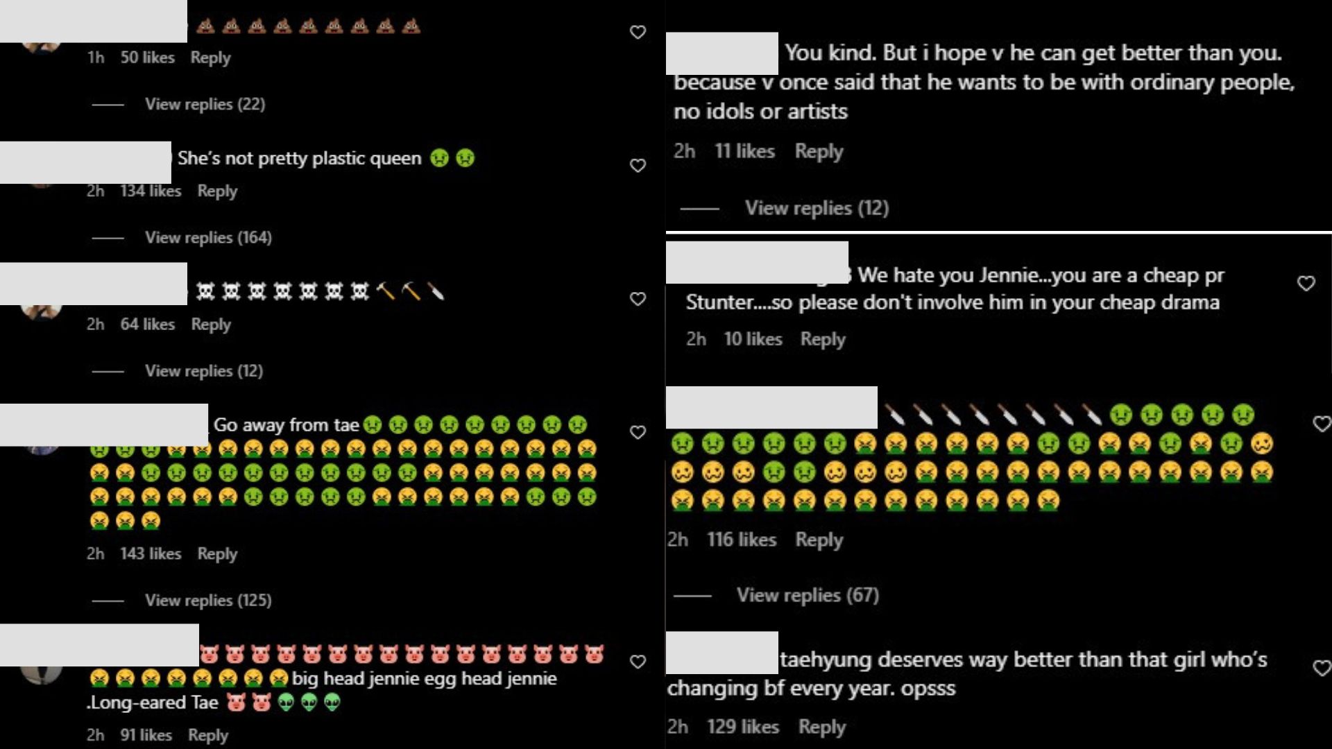 เจนนี่ คอมเมนต์คุกคาม