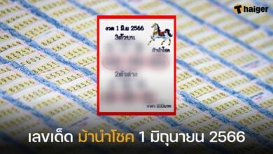 เลขเด็ด ม้านำโชค 1 มิถุนายน 2566