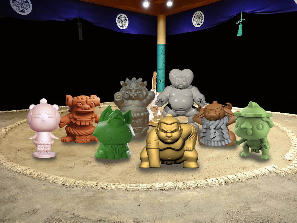 gashapon art toy by SalaArte_exclusive Sumo collection 2