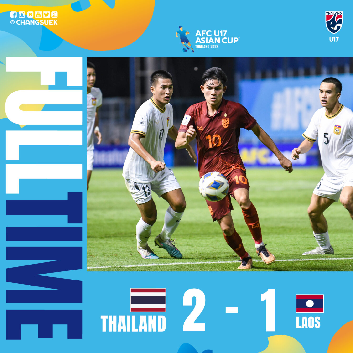 ฟุตบอลชิงแชมป์เอเชีย ทีมชาติไทย U17 สปป.ลาว