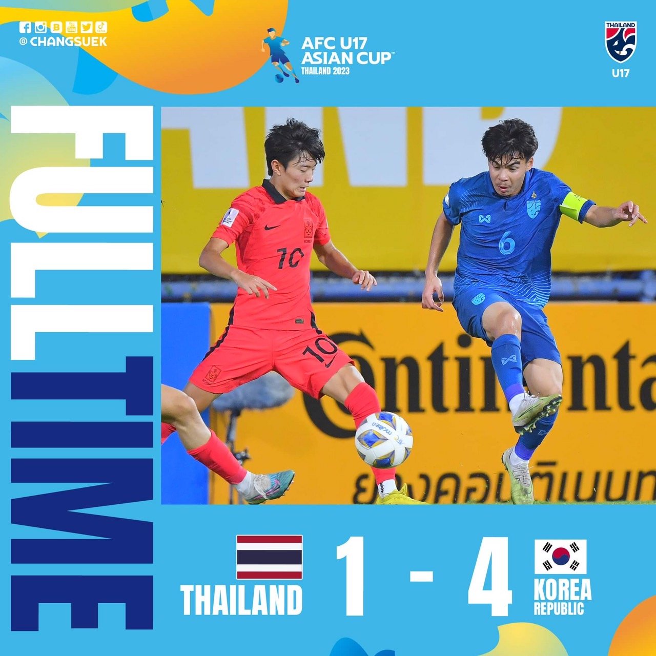 ฟุตบอลชิงแชมป์เอเชีย ทีมชาติไทย U17 เกาหลีใต้