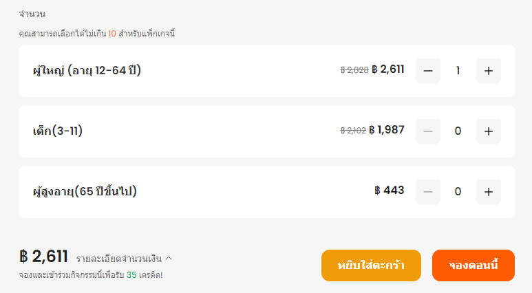 บัตรผู้ใหญ่ 1 คน ดิสนีย์แลนด์ฮ่องกง