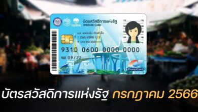 บัตรสวัสดิการแห่งรัฐ เดือนกรกฎาคม 2566