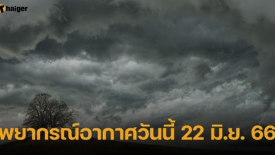 พยากรณ์อากาศวันนี้ 22 มิ.ย. 66