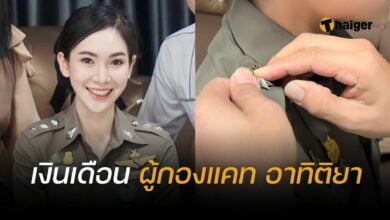 ร.อ.ต. แคท อาทิติยา เงินเดือน