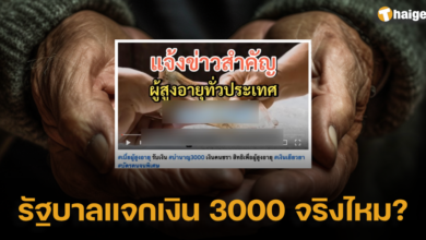 รัฐบาลแจกเงิน 3000 จริงไหม_