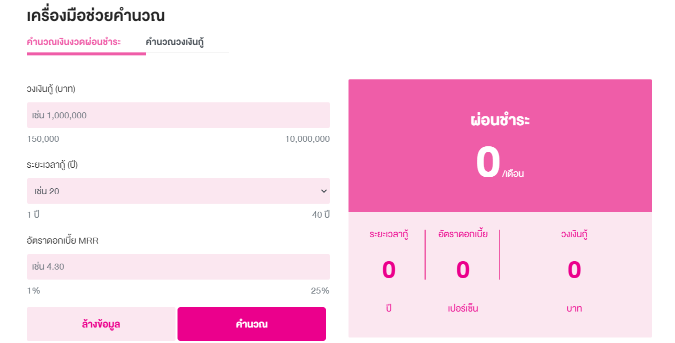 วิธีการคำนวณดอกเบี้ย สินเชื่อ ออมสิน