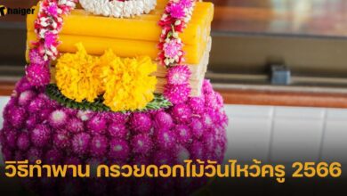 วิธีทำพาน กรวยดอกไม้วันไหว้ครู 2566