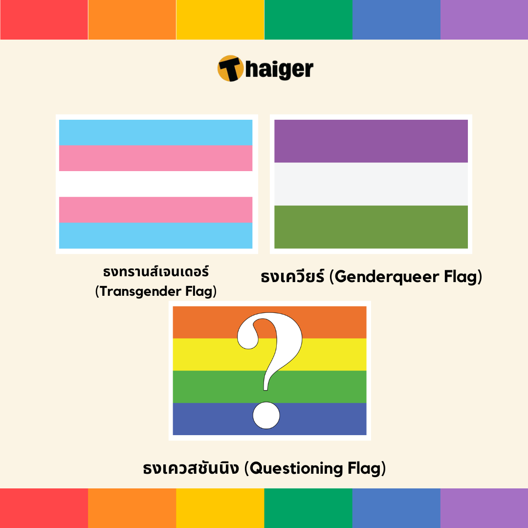 สีธง LGBTQIA+ ความหมาย