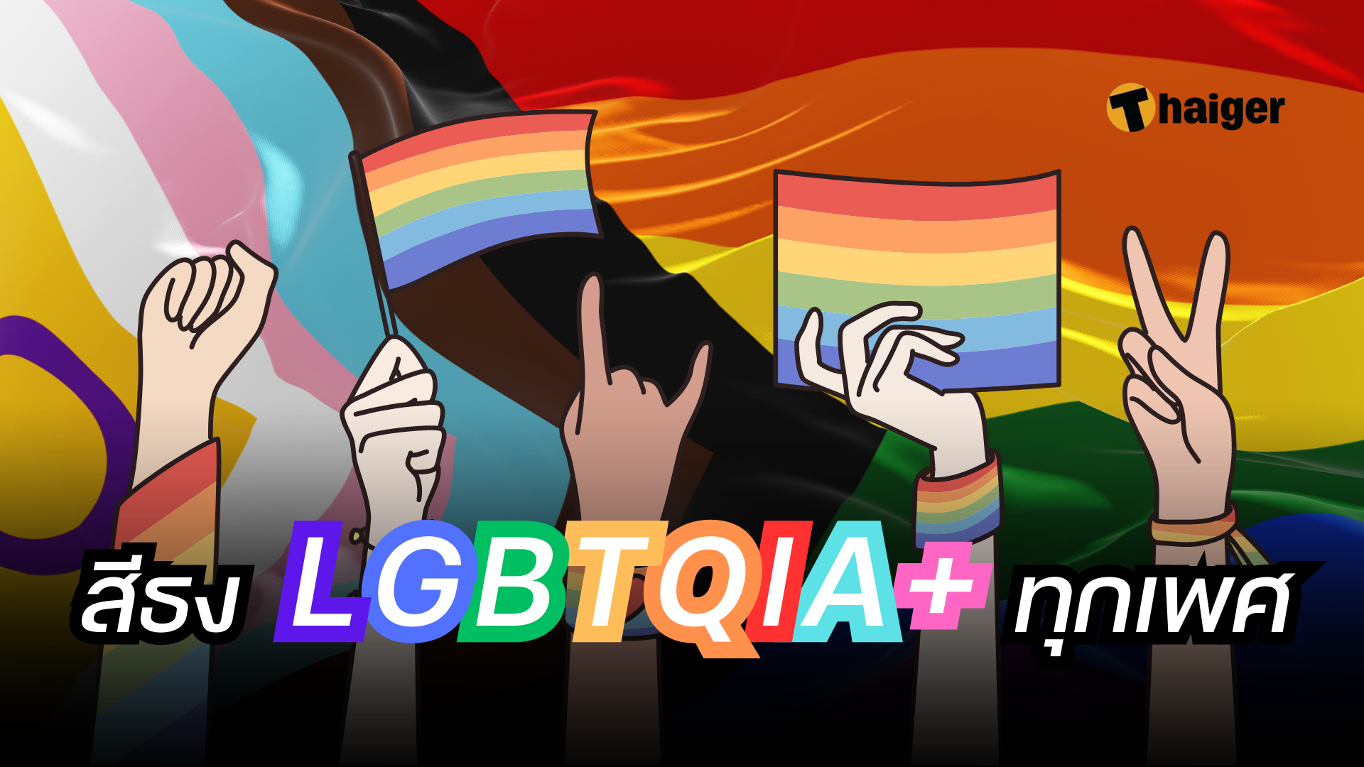สีธง LGBTQIA+ ความหมาย