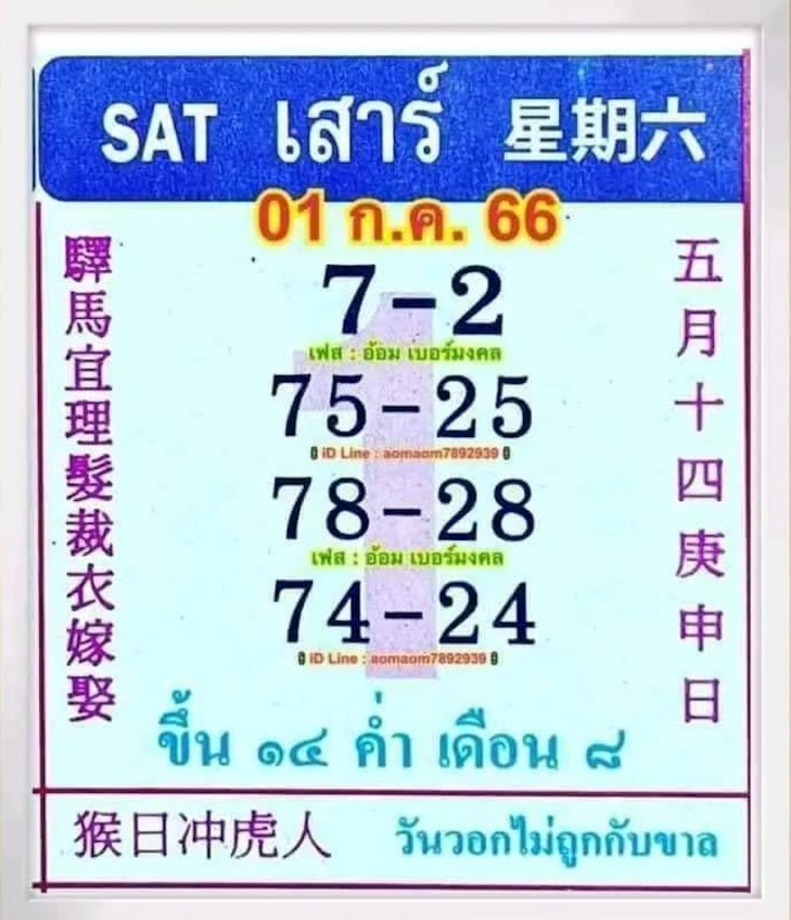 ปฏิทินจีน 1 7 66