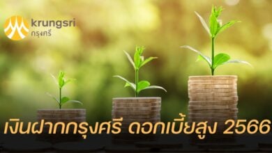 เงินฝากกรุงศรี ดอกเบี้ยสูง