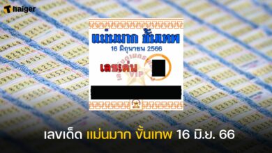 เลขเด็ด แม่นมาก ขั้นเทพ 16 6 66