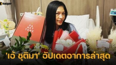 'เอ้ ชุติมา' อัปเดตอาการล่าสุด