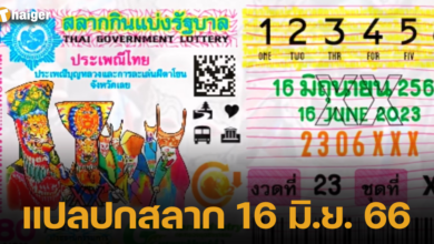 แปลปกสลาก 16 มิ.ย. 66