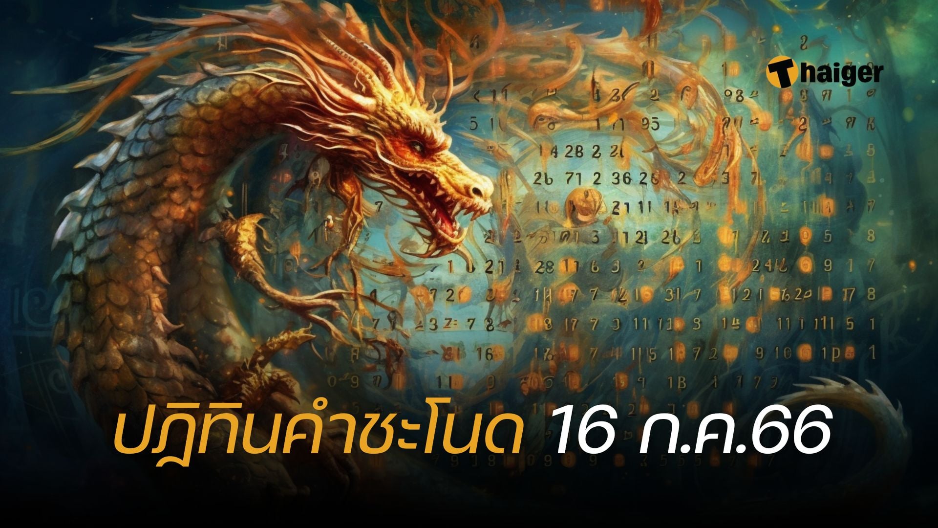 เลขเด็ด ปฏิทินคำชะโนด 16 7 66