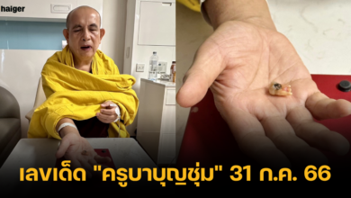 เลขเด็ด "ครูบาบุญชุ่ม" 31 ก.ค. 66