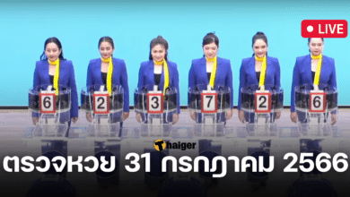 ตรวจหวย 31 กรกฎาคม 2566
