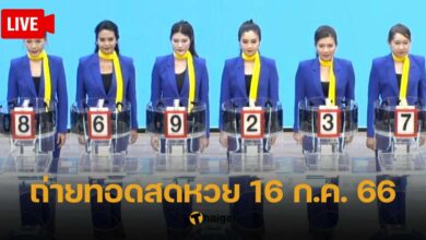 ถ่ายทอดสดหวย 16 ก.ค. 66