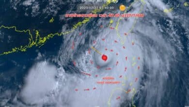 ภาพถ่ายดาวเทียม ข่าวพายุไต้ฝุ่นทกซูรี