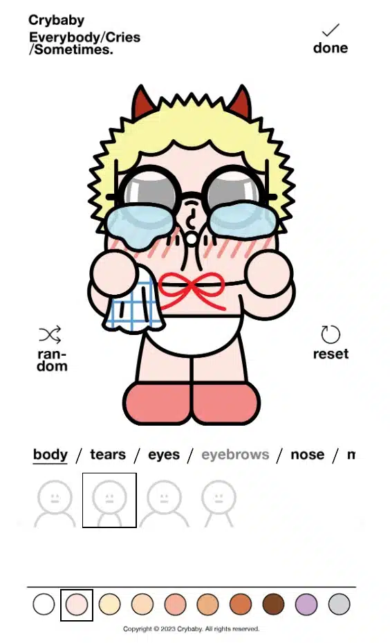 วิธีสร้าง Crybabymolly