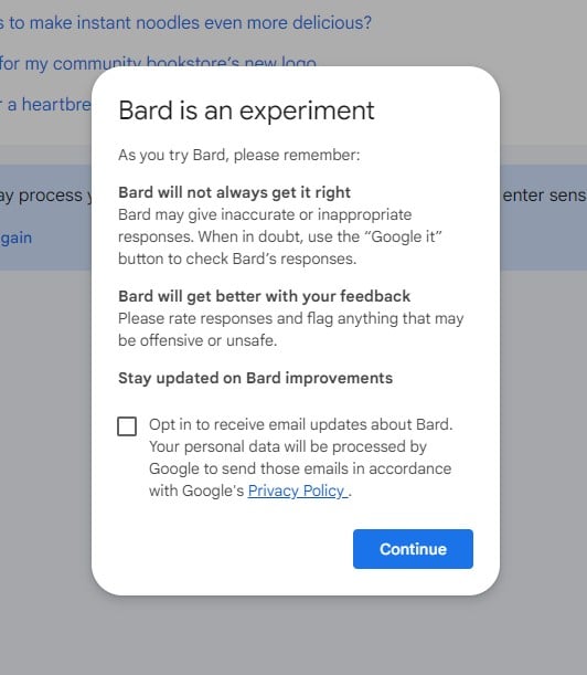 วิธีใช้ Bard AI
