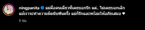 หนิง ปณิตา เจอแล้ว คนบอกรักไม่บอกเลิก