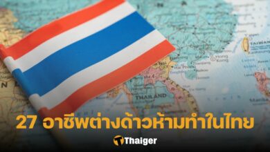 อาชีพที่คนต่างด้าวทําไม่ได้ 2566