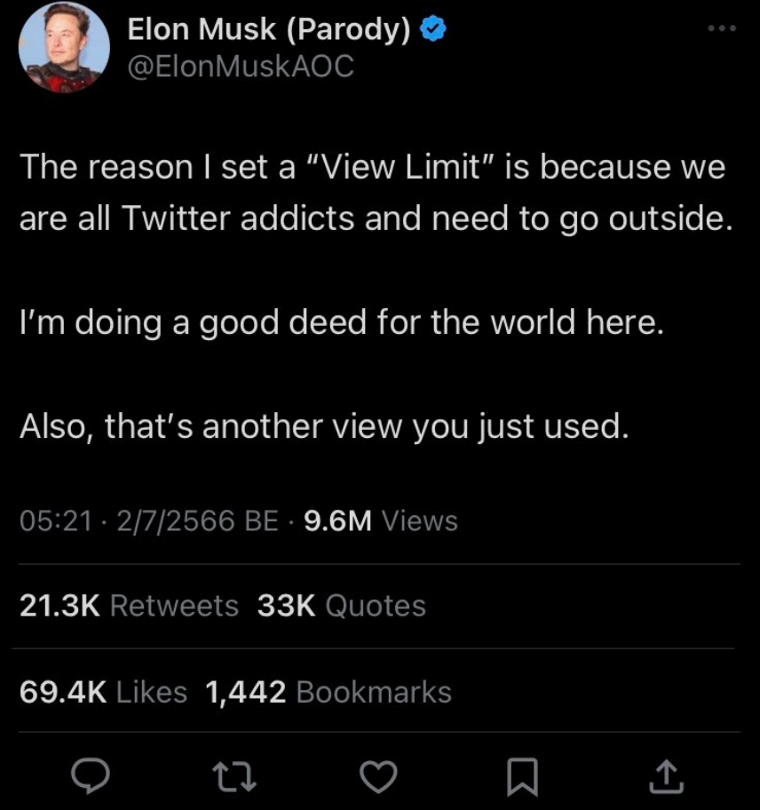 อีลอน จำกัดทวิต