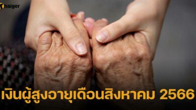 เงินผู้สูงอายุเดือนสิงหาคม 2566