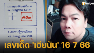 เลขเด็ด 'เฮียนัน' 16 7 2566