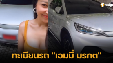 เอมมี่ มรกต ทะเบียนรถป้ายแดง