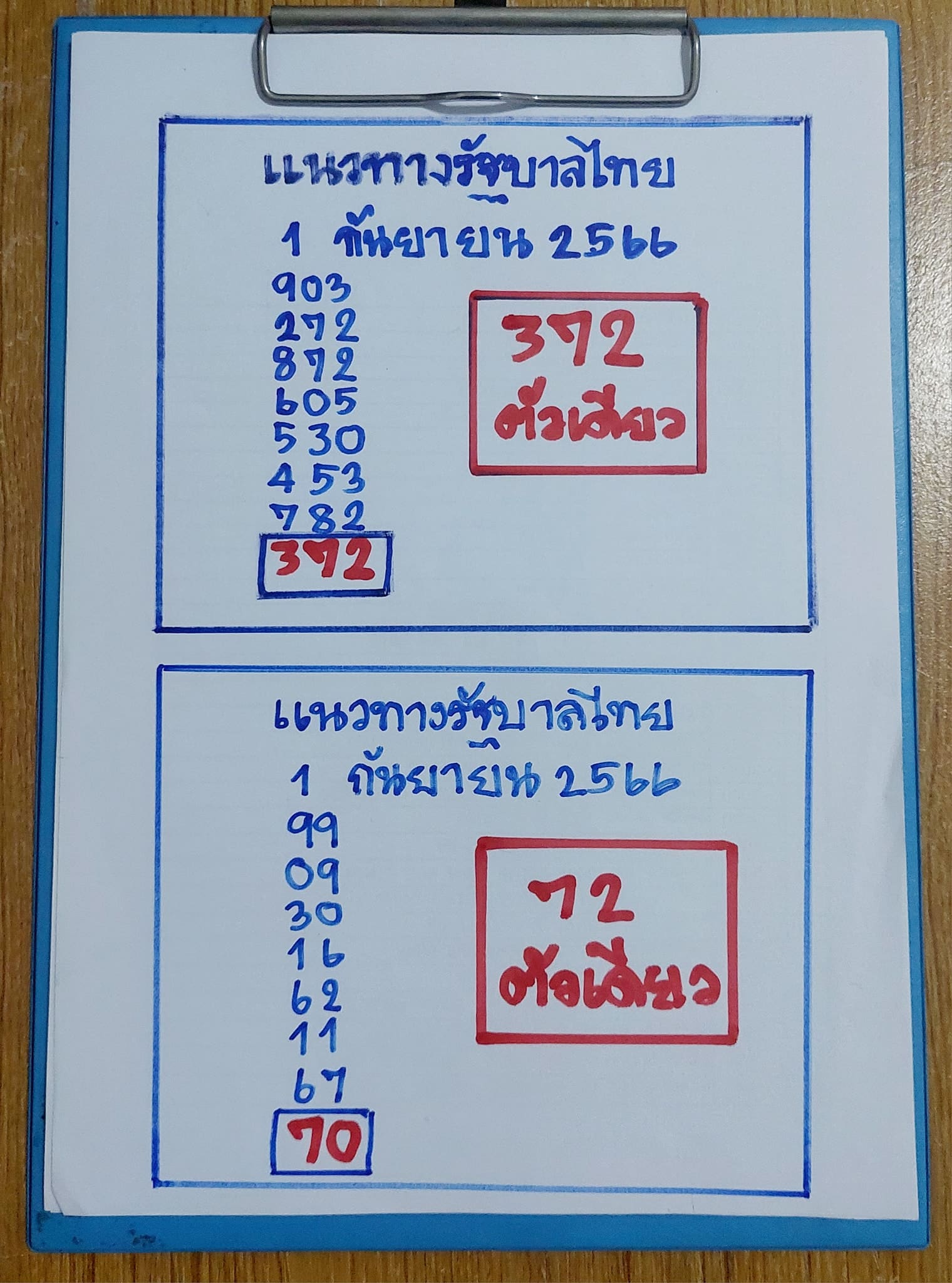 หวยเฮี้ยนน้ำ เลขเด็ด 1 9 66