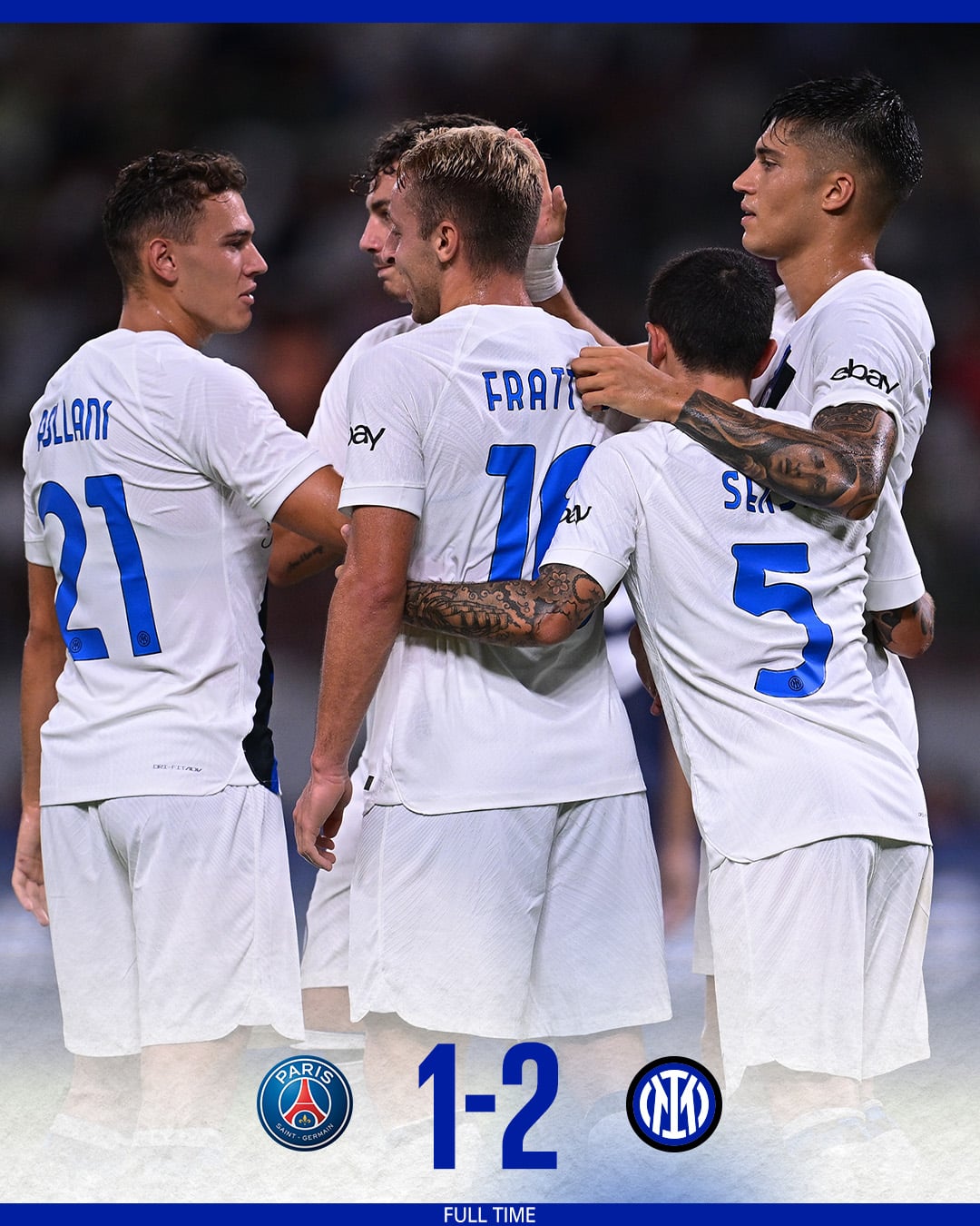 ผลบอลล่าสุด ฟุตบอลอุ่นเครื่อง เปแอสเช อินเตอร์