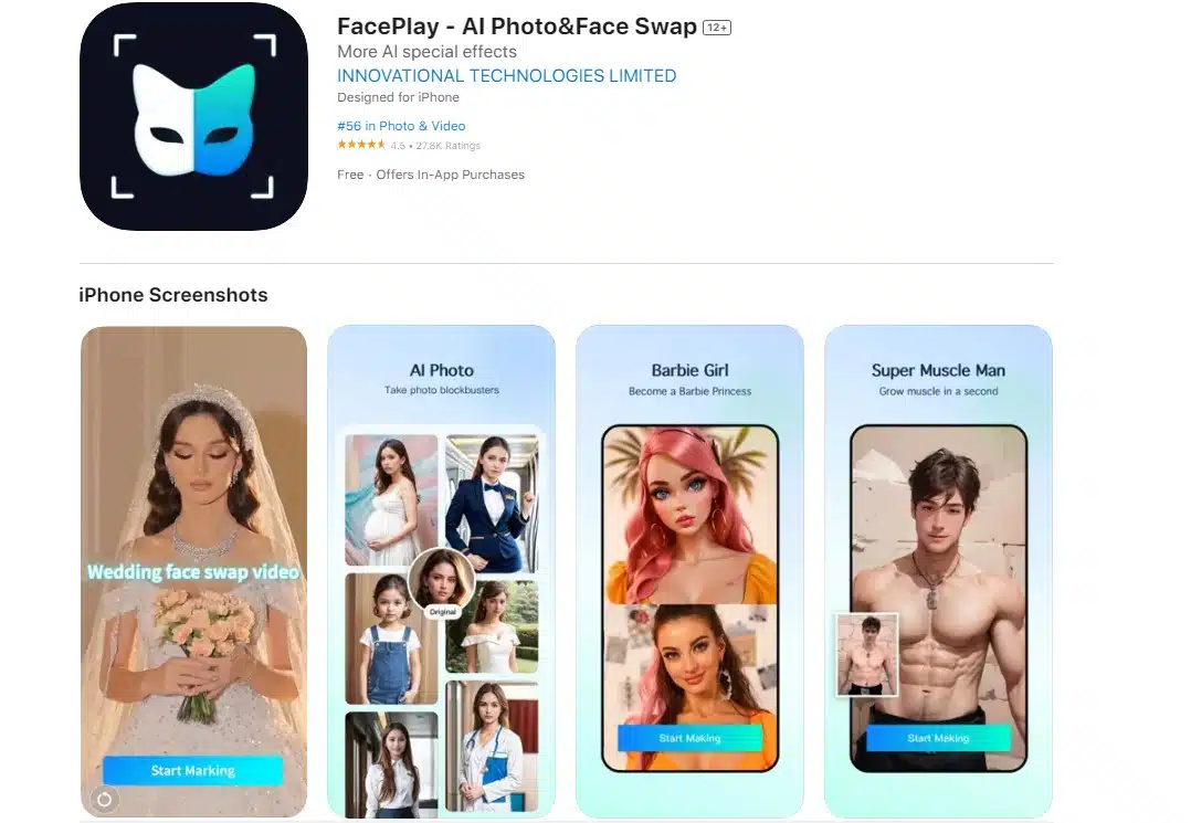 faceplay ai แอปเปลี่ยนรูปเป็นอนิเมะ