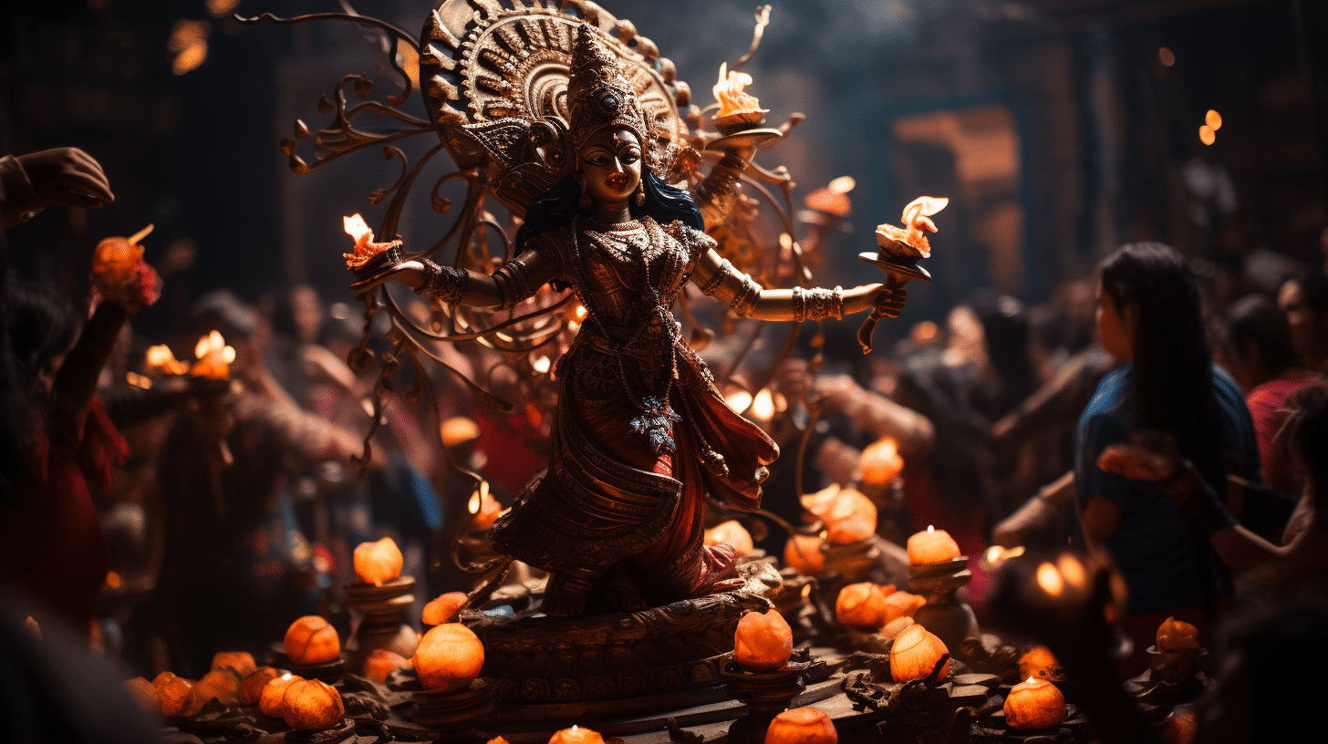 งานนวราตรี 2566 เริ่มพิธี