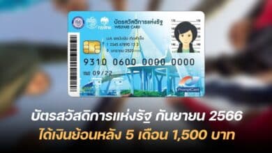 บัตรสวัสดิการแห่งรัฐ กันยายน 2566