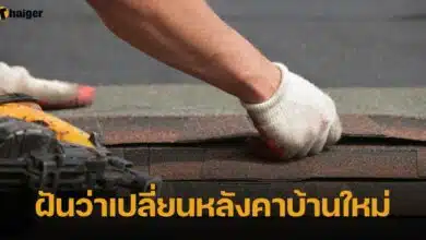 ฝันว่าเปลี่ยนหลังคาบ้านใหม่