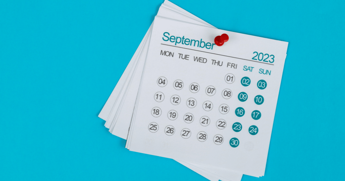 วันหยุดเดือนกันยายน 2566