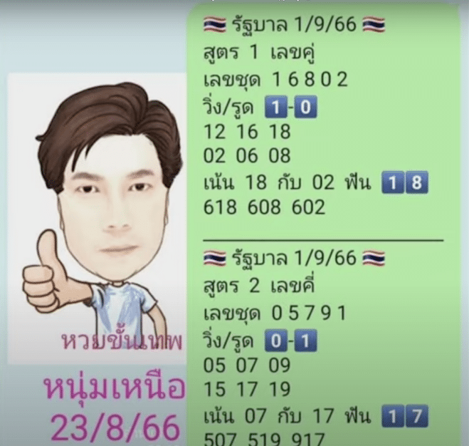 เลขเด็ด หนุ่มเหนือ หวยขั้นเทพ 1 9 66