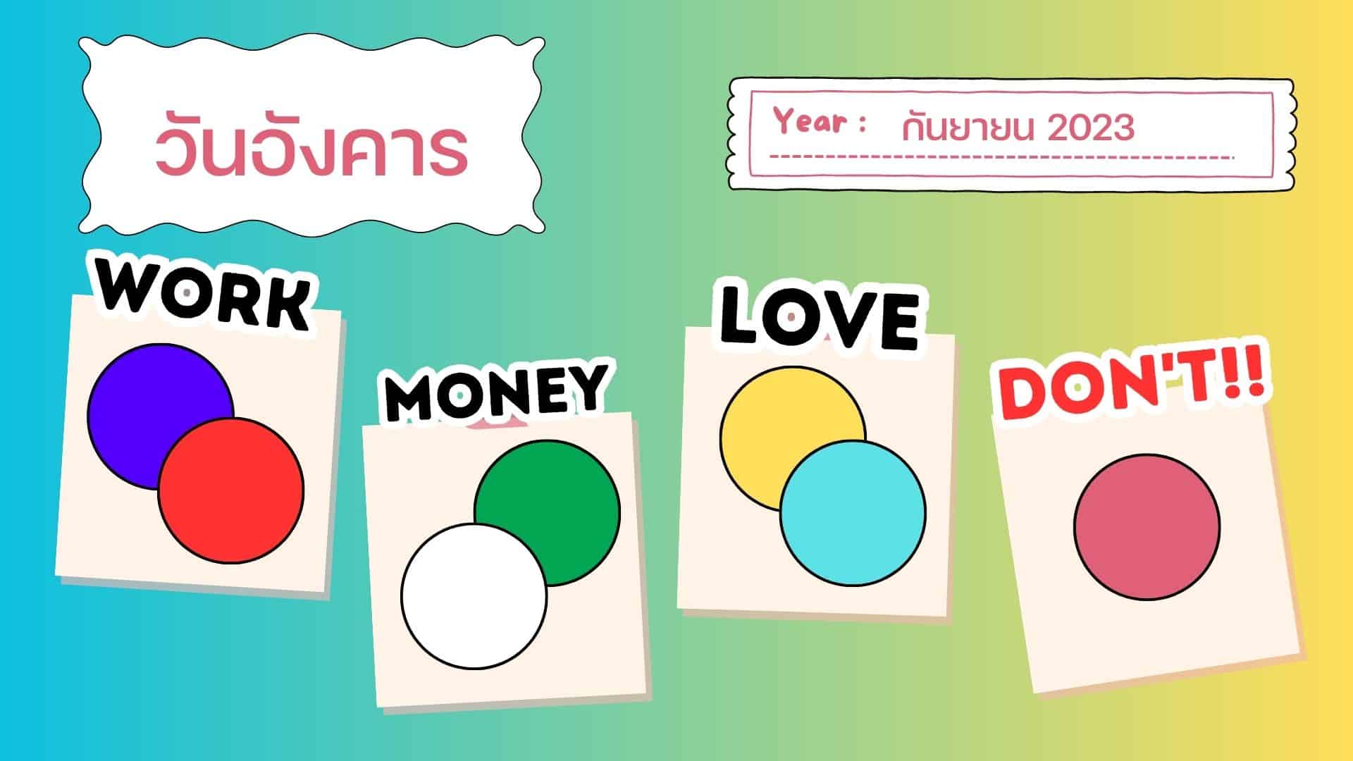 สีเสื้อมงคล เดือนกันยายน 2566